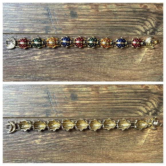 Vintage Ladybug Charm Bracelet - Picture 7 of 8